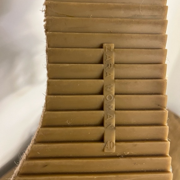 Zara Black Jute Espadrille Sandals, Women’s Size EU 40 - Picture 9 of 12